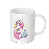 Cute Unicorn and Mermaid Graphic Coffee Mug product type